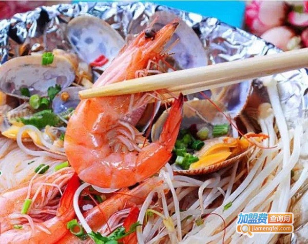 锡纸海鲜米线