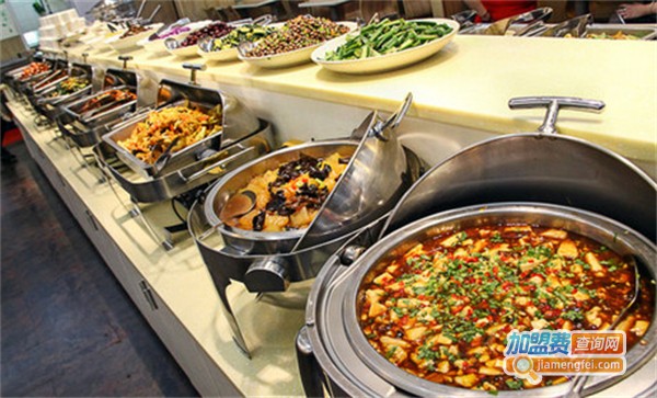 素食自助餐厅	加盟费
