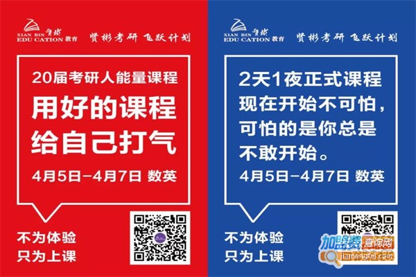 贤彬考研加盟费