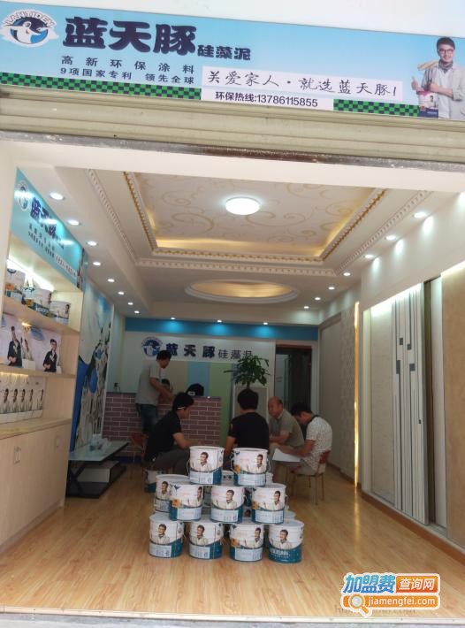 蓝天豚硅藻泥加盟费