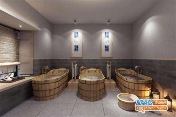 泡澡养生馆加盟费