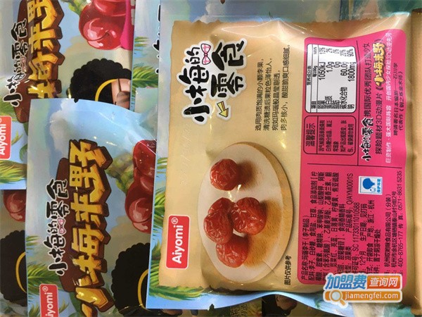 小梅姑娘的零食加盟费