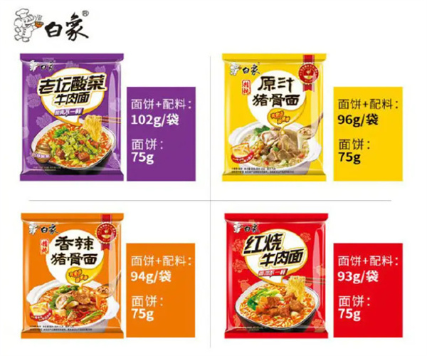 白象方便面代理费用