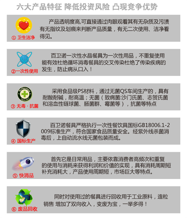 百卫诺一次性餐具加盟