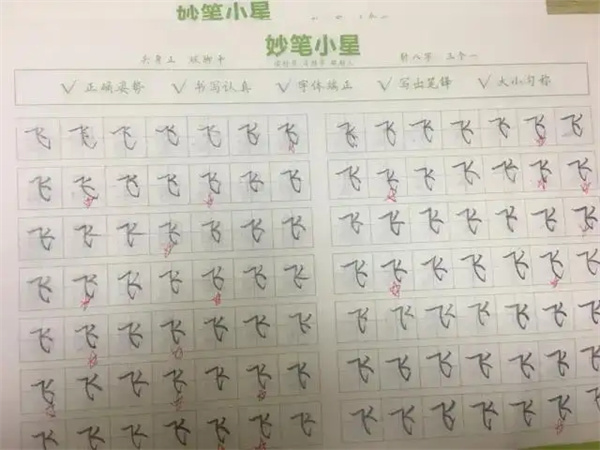 妙笔小星硬笔书法