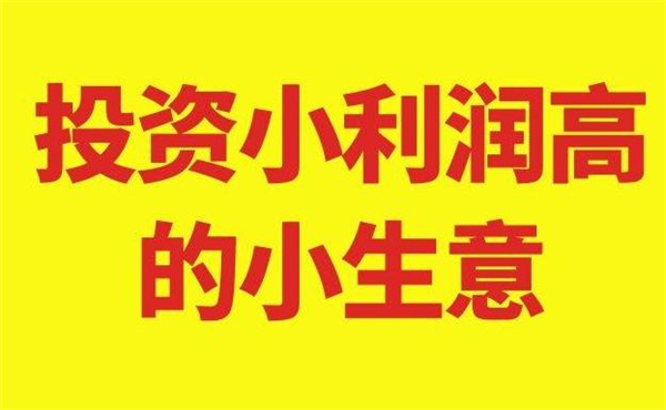 当下投资小利润高的小生意有哪些？