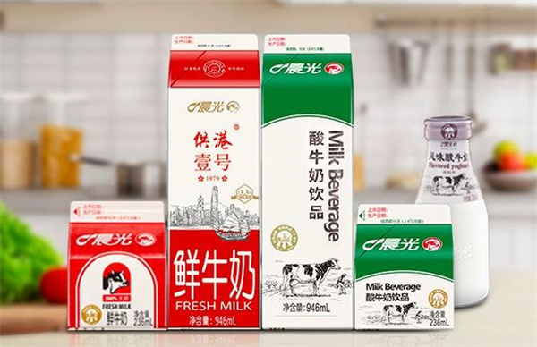 晨光牛奶和光明牛奶什么关系？