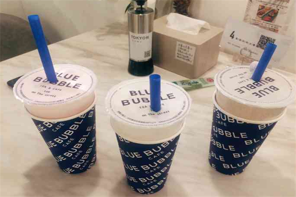 blue bubble奶茶