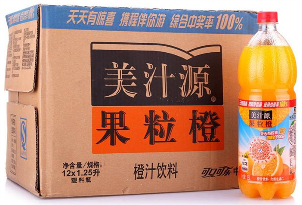 美汁源果粒橙加盟