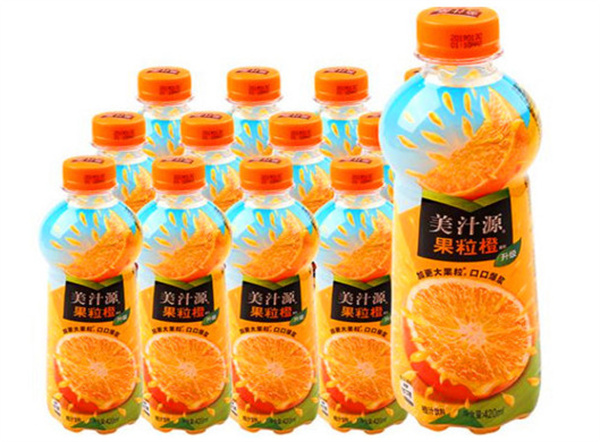 美汁源果粒橙加盟