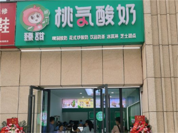 臻甜桃气酸奶加盟